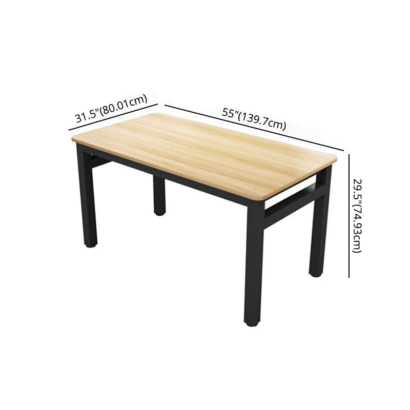 Modern Dining Room Set with Rectangle Shape Standard Height Table and 4 Legs Base Clearhalo 'Dining Room Sets' 'Dining Tables & Seating' 'dining_room_set' 'furn' 'furn_dining_room_set' 'Furniture' 'furniture_dining_room_set' 'Kitchen & Dining Furniture' 'kitchen&dining_furn' 'kitchen' 3347781
