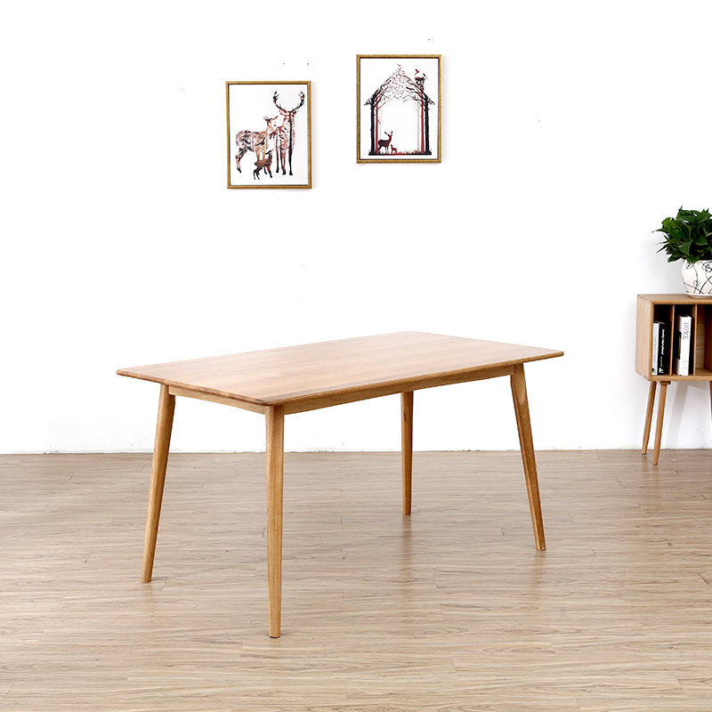 Kitchen Modern Solid Wood Dining Table of Standard Height with Formal Dining Room Sets Clearhalo 'Dining Room Sets' 'Dining Tables & Seating' 'dining_room_set' 'Furniture' 'furniture_dining_room_set' 'Kitchen & Dining Furniture' 'kitchen&dining_furn' 'kitchen' 3347827