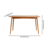 Contemporary Fixed Dining¬†Room¬†Table¬†Set with Solid Wood 4 Legs Base Kitchen Dining Furniture Clearhalo 'Dining Room Sets' 'Dining Tables & Seating' 'dining_room_set' 'Furniture' 'furniture_dining_room_set' 'Kitchen & Dining Furniture' 'kitchen&dining_furn' 'kitchen' 3347896