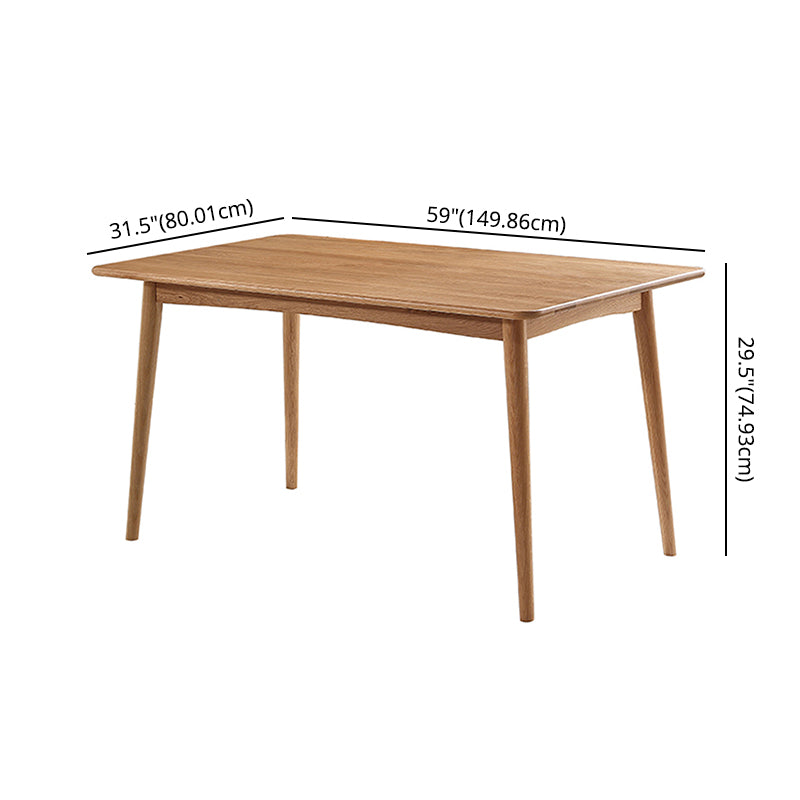 Contemporary Solid Wood Dining Room Set with Rectangle Shape Dining Set for Restaurant Clearhalo 'Dining Room Sets' 'Dining Tables & Seating' 'dining_room_set' 'Furniture' 'furniture_dining_room_set' 'Kitchen & Dining Furniture' 'kitchen&dining_furn' 'kitchen' 3347941