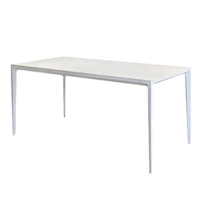 Modern Sintered Stone Top Standard Dining Set White Rectangle Shape Dining Set for Kitchen Table Only Clearhalo 'Dining Room Sets' 'Dining Tables & Seating' 'dining_room_set' 'Furniture' 'furniture_dining_room_set' 'Kitchen & Dining Furniture' 'kitchen&dining_furn' 'kitchen' 3348031