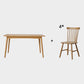 Rectangle Contemporary Solid Wood Dining Room Set with 4 Legs Table Dining Table Sets with 4 Chairs Clearhalo 'Dining Room Sets' 'Dining Tables & Seating' 'dining_room_set' 'Furniture' 'furniture_dining_room_set' 'Kitchen & Dining Furniture' 'kitchen&dining_furn' 'kitchen' 3348057