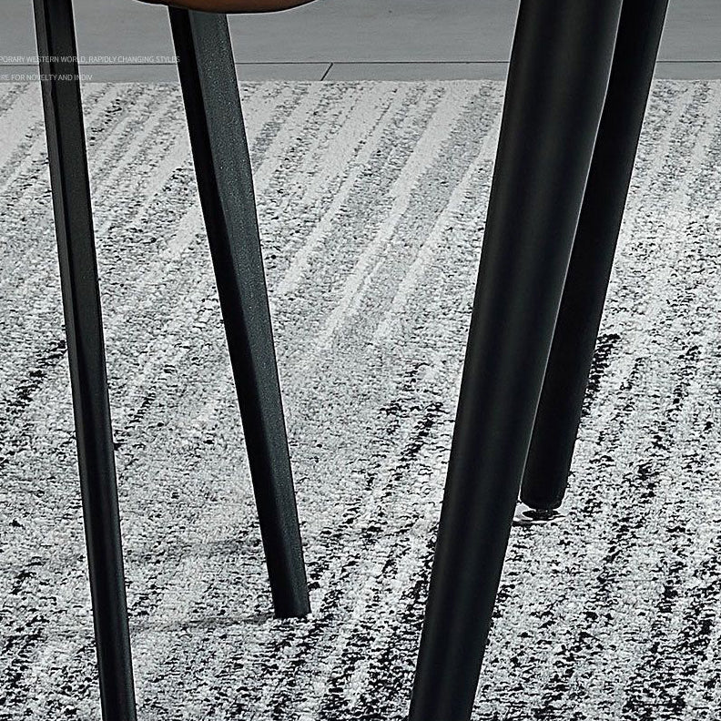 Modern Sintered Stone Dining Room Set Standard Height with 4 Legs Base Dining Set Clearhalo 'Dining Room Sets' 'Dining Tables & Seating' 'dining_room_set' 'furn' 'furn_dining_room_set' 'Furniture' 'furniture_dining_room_set' 'Kitchen & Dining Furniture' 'kitchen&dining_furn' 'kitchen' 3348091