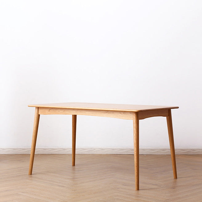 Minimalist Style Solid Wood Top Dining Table Set of Rectangle Shape Formal Dinette Set Clearhalo 'Dining Room Sets' 'Dining Tables & Seating' 'dining_room_set' 'furn' 'furn_dining_room_set' 'Furniture' 'furniture_dining_room_set' 'Kitchen & Dining Furniture' 'kitchen&dining_furn' 'kitchen' 3348134