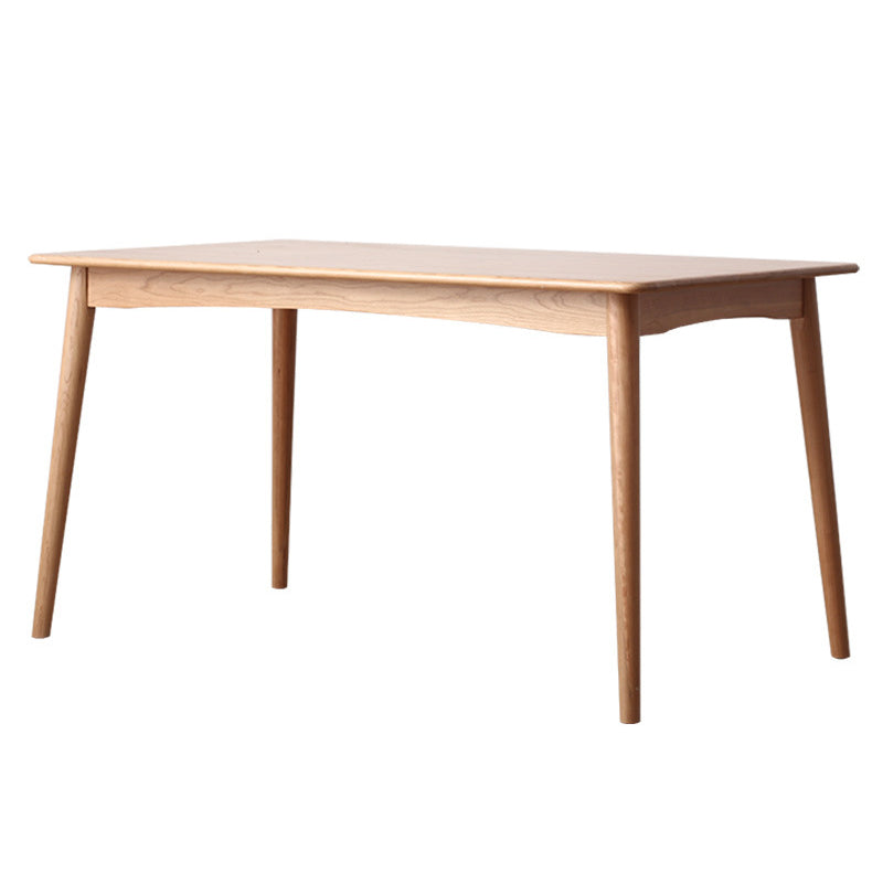 Minimalist Style Solid Wood Top Dining Table Set of Rectangle Shape Formal Dinette Set Clearhalo 'Dining Room Sets' 'Dining Tables & Seating' 'dining_room_set' 'furn' 'furn_dining_room_set' 'Furniture' 'furniture_dining_room_set' 'Kitchen & Dining Furniture' 'kitchen&dining_furn' 'kitchen' 3348135