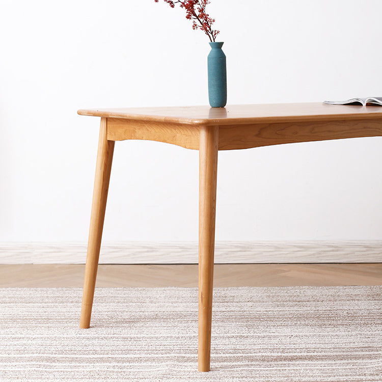 Minimalist Style Solid Wood Top Dining Table Set of Rectangle Shape Formal Dinette Set Clearhalo 'Dining Room Sets' 'Dining Tables & Seating' 'dining_room_set' 'furn' 'furn_dining_room_set' 'Furniture' 'furniture_dining_room_set' 'Kitchen & Dining Furniture' 'kitchen&dining_furn' 'kitchen' 3348139