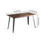 Industrial Style Solid Wood Dining Set with Rectangle Shape Table and 4 Legs Base for Home Use Clearhalo 'Dining Room Sets' 'Dining Tables & Seating' 'dining_room_set' 'Furniture' 'furniture_dining_room_set' 'Kitchen & Dining Furniture' 'kitchen&dining_furn' 'kitchen' 3348153