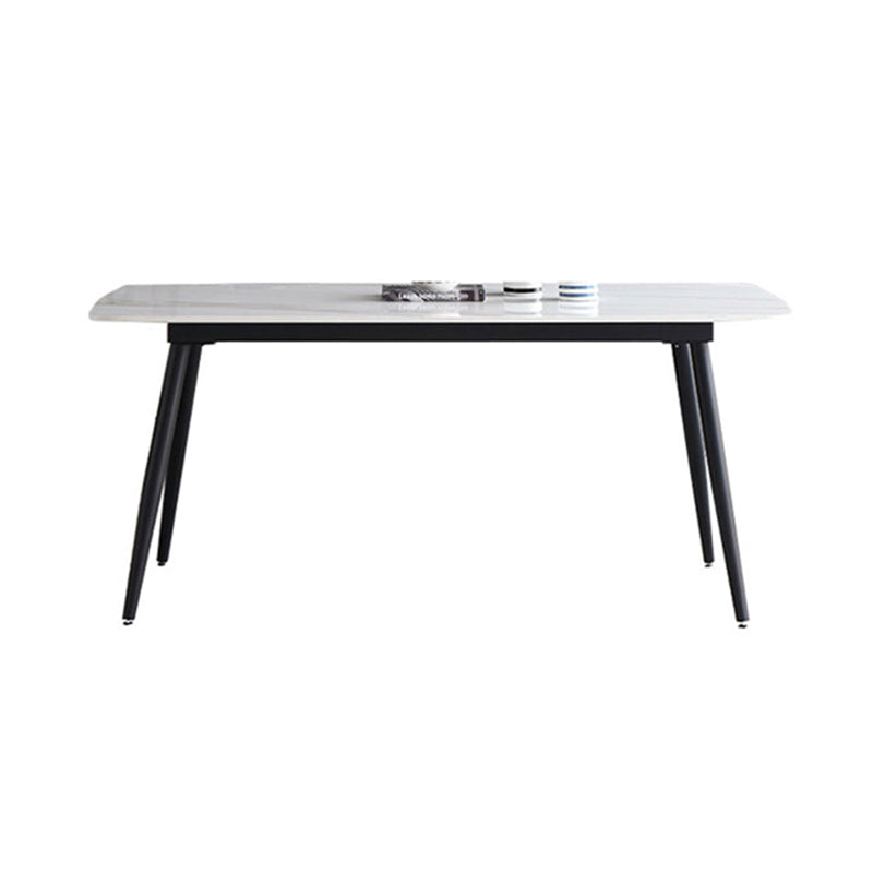 Modern Sintered Stone Dining Room Set with Black Base Dining Furniture for Home Use Clearhalo 'Dining Room Sets' 'Dining Tables & Seating' 'dining_room_set' 'furn' 'furn_dining_room_set' 'Furniture' 'furniture_dining_room_set' 'Kitchen & Dining Furniture' 'kitchen&dining_furn' 'kitchen' 3348157