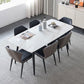 Modern Sintered Stone Dining Room Set with Black Base Dining Furniture for Home Use Clearhalo 'Dining Room Sets' 'Dining Tables & Seating' 'dining_room_set' 'furn' 'furn_dining_room_set' 'Furniture' 'furniture_dining_room_set' 'Kitchen & Dining Furniture' 'kitchen&dining_furn' 'kitchen' 3348158