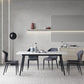 Modern Sintered Stone Dining Room Set with Black Base Dining Furniture for Home Use Clearhalo 'Dining Room Sets' 'Dining Tables & Seating' 'dining_room_set' 'furn' 'furn_dining_room_set' 'Furniture' 'furniture_dining_room_set' 'Kitchen & Dining Furniture' 'kitchen&dining_furn' 'kitchen' 3348159