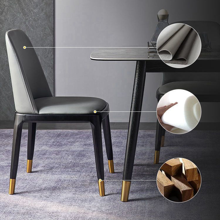 Nordic Sintered Stone Dining Room Set with Metal Base Dining Furniture for Home Use Clearhalo 'Dining Room Sets' 'Dining Tables & Seating' 'dining_room_set' 'Furniture' 'furniture_dining_room_set' 'Kitchen & Dining Furniture' 'kitchen&dining_furn' 'kitchen' 3348206