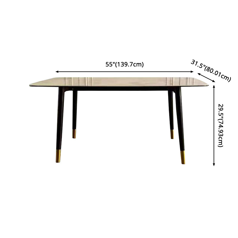 Nordic Sintered Stone Dining Room Set with Metal Base Dining Furniture for Home Use Clearhalo 'Dining Room Sets' 'Dining Tables & Seating' 'dining_room_set' 'Furniture' 'furniture_dining_room_set' 'Kitchen & Dining Furniture' 'kitchen&dining_furn' 'kitchen' 3348209
