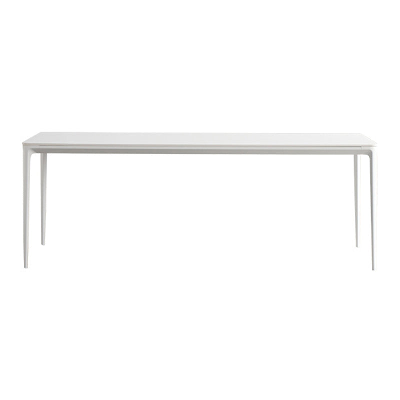 Modern White Sintered Stone Dining Set Standard Rectangle Dining Table Set with 4 Legs Base Table Only Clearhalo 'Dining Room Sets' 'Dining Tables & Seating' 'dining_room_set' 'Furniture' 'furniture_dining_room_set' 'Kitchen & Dining Furniture' 'kitchen&dining_furn' 'kitchen' 3348218