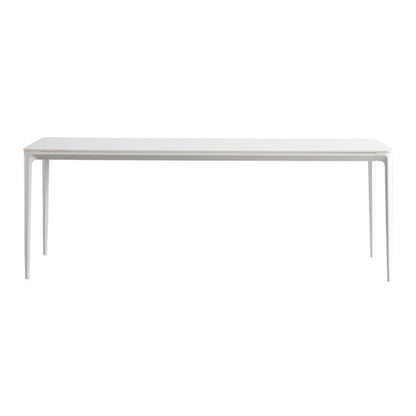 Modern White Sintered Stone Dining Set Standard Rectangle Dining Table Set with 4 Legs Base Table Only Clearhalo 'Dining Room Sets' 'Dining Tables & Seating' 'dining_room_set' 'Furniture' 'furniture_dining_room_set' 'Kitchen & Dining Furniture' 'kitchen&dining_furn' 'kitchen' 3348218