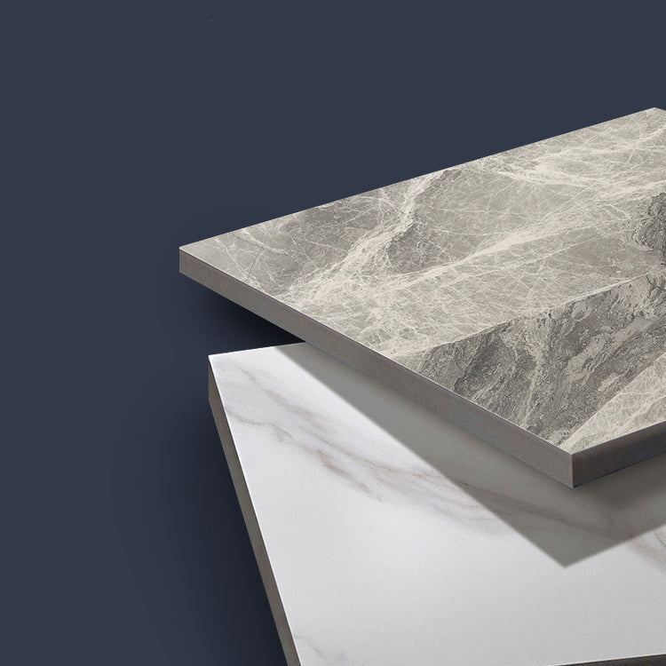 Contemporary Style Kitchen Sintered Stone Rectangle Table With 4 Legs Base Clearhalo 'Dining Room Sets' 'Dining Tables & Seating' 'dining_room_set' 'Furniture' 'furniture_dining_room_set' 'Kitchen & Dining Furniture' 'kitchen&dining_furn' 'kitchen' 3348238