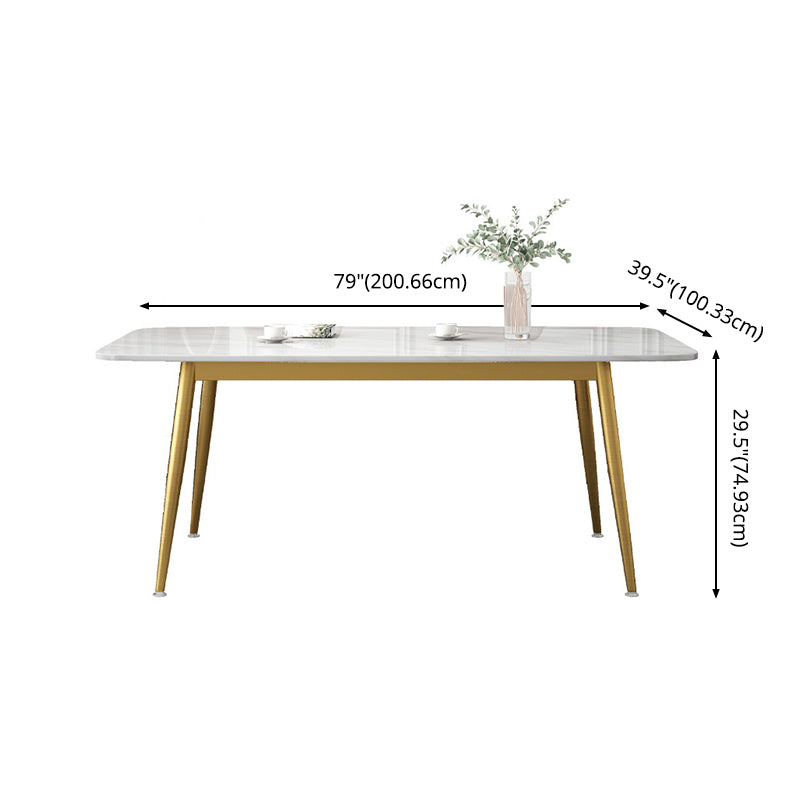 Scandinavian Kitchen Dining Room Set with Sintered Stone Top and Metal Base Dining Furniture Clearhalo 'Dining Room Sets' 'Dining Tables & Seating' 'dining_room_set' 'Furniture' 'furniture_dining_room_set' 'Kitchen & Dining Furniture' 'kitchen&dining_furn' 'kitchen' 3348275