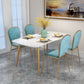 Scandinavian Kitchen Dining Room Set with Sintered Stone Top and 4 Legs Base Dining Furniture Clearhalo 'Dining Room Sets' 'Dining Tables & Seating' 'dining_room_set' 'furn' 'furn_dining_room_set' 'Furniture' 'furniture_dining_room_set' 'Kitchen & Dining Furniture' 'kitchen&dining_furn' 'kitchen' 3348280