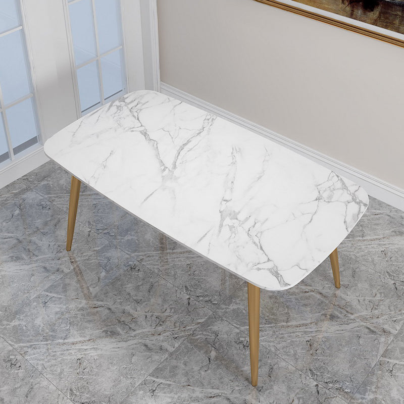 Scandinavian Kitchen Dining Room Set with Sintered Stone Top and 4 Legs Base Dining Furniture Clearhalo 'Dining Room Sets' 'Dining Tables & Seating' 'dining_room_set' 'furn' 'furn_dining_room_set' 'Furniture' 'furniture_dining_room_set' 'Kitchen & Dining Furniture' 'kitchen&dining_furn' 'kitchen' 3348285