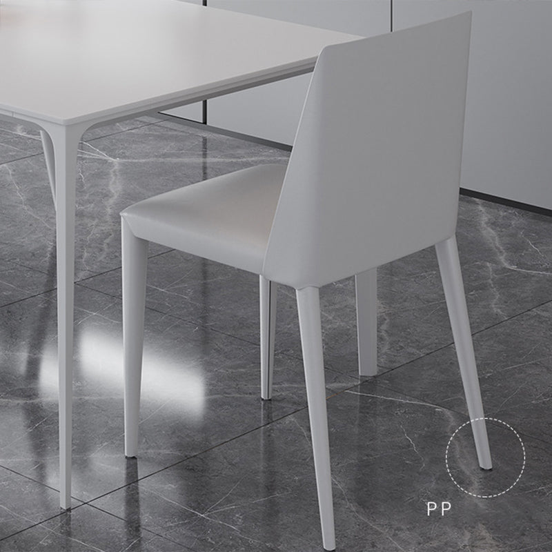 Modern Dining Room Sintered Stone Rectangle Table Dining Furniture Set with 4 Legs Base Clearhalo 'Dining Room Sets' 'Dining Tables & Seating' 'dining_room_set' 'Furniture' 'furniture_dining_room_set' 'Kitchen & Dining Furniture' 'kitchen&dining_furn' 'kitchen' 3348410