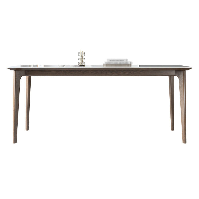 Minimalist White Sintered Stone Dining Set Standard Rectangle Shape Dining Set with 4 Legs Table Table Only Clearhalo 'Dining Room Sets' 'Dining Tables & Seating' 'dining_room_set' 'Furniture' 'furniture_dining_room_set' 'Kitchen & Dining Furniture' 'kitchen&dining_furn' 'kitchen' 3348501