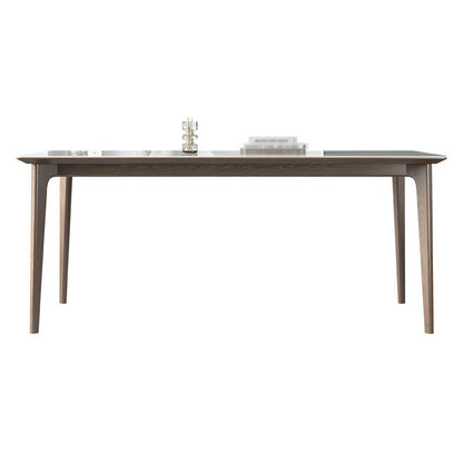 Minimalist White Sintered Stone Dining Set Standard Rectangle Shape Dining Set with 4 Legs Table Table Only Clearhalo 'Dining Room Sets' 'Dining Tables & Seating' 'dining_room_set' 'Furniture' 'furniture_dining_room_set' 'Kitchen & Dining Furniture' 'kitchen&dining_furn' 'kitchen' 3348501