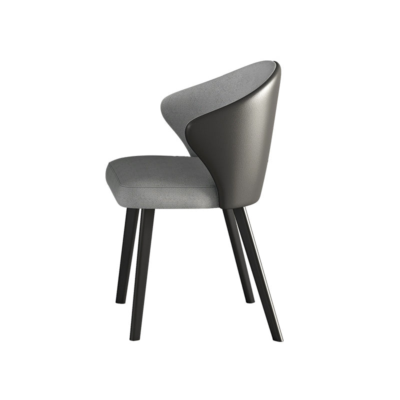 Contemporary Fixed Faux Marble Top Dining Room Table with 2 Black Metallic Legs Kitchen Dining Set Clearhalo 'Dining Room Sets' 'Dining Tables & Seating' 'dining_room_set' 'Furniture' 'furniture_dining_room_set' 'Kitchen & Dining Furniture' 'kitchen&dining_furn' 'kitchen' 3350376