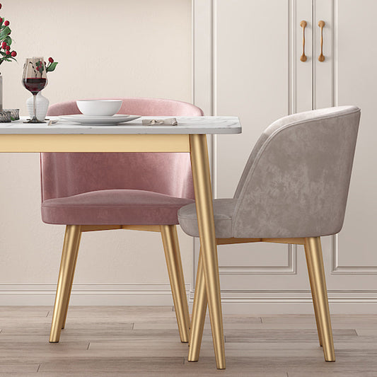 Scandinavian Sintered Stone Dining Table Set White Rectangle Home Use Dining Set Clearhalo 'Dining Room Sets' 'Dining Tables & Seating' 'dining_room_set' 'furn' 'furn_dining_room_set' 'Furniture' 'furniture_dining_room_set' 'Kitchen & Dining Furniture' 'kitchen&dining_furn' 'kitchen' 3361452