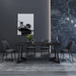Minimalist Sintered Stone Dining Room Set with Black Base Formal Dining¬†Table¬†Furniture Clearhalo 'Dining Room Sets' 'Dining Tables & Seating' 'dining_room_set' 'furn' 'furn_dining_room_set' 'Furniture' 'furniture_dining_room_set' 'Kitchen & Dining Furniture' 'kitchen&dining_furn' 'kitchen' 3361500