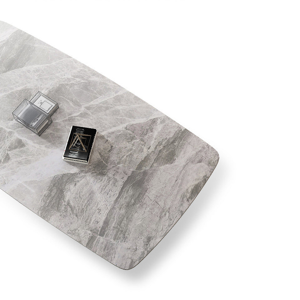 Modern Style Sintered Stone Dining Table with Grey Table and 4 Solid Wood Legs Base for Home Use Clearhalo 'Dining Room Sets' 'Dining Tables & Seating' 'dining_room_set' 'Furniture' 'furniture_dining_room_set' 'Kitchen & Dining Furniture' 'kitchen&dining_furn' 'kitchen' 3361544