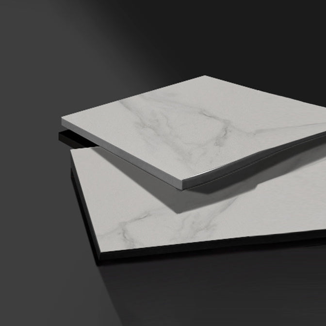 Modern Sintered Stone Dining Table Set White Rectangle Formal Dining Set Clearhalo 'Dining Room Sets' 'Dining Tables & Seating' 'dining_room_set' 'furn' 'furn_dining_room_set' 'Furniture' 'furniture_dining_room_set' 'Kitchen & Dining Furniture' 'kitchen&dining_furn' 'kitchen' 3361702