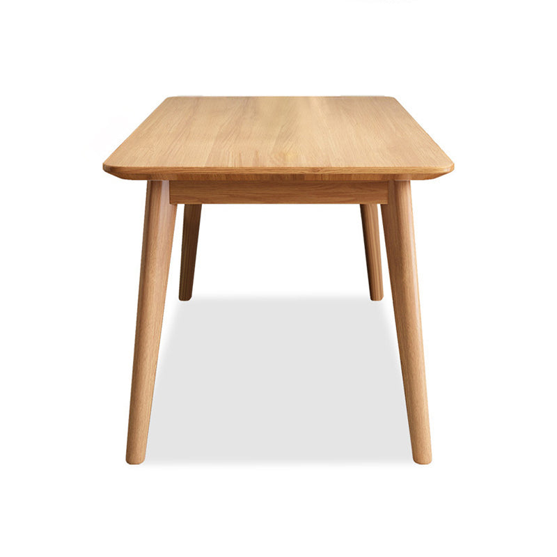 Modern Style Solid Wood Dining Set with Rectangle Shape Table and 4 Legs Base Wood Table Only Clearhalo 'Dining Room Sets' 'Dining Tables & Seating' 'dining_room_set' 'furn' 'furn_dining_room_set' 'Furniture' 'furniture_dining_room_set' 'Kitchen & Dining Furniture' 'kitchen&dining_furn' 'kitchen' 3361722