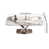 Modern Sintered Stone Dining Room Set with Rectangle Table and Metal Base Home Dining Set Clearhalo 'Dining Room Sets' 'Dining Tables & Seating' 'dining_room_set' 'furn' 'furn_dining_room_set' 'Furniture' 'furniture_dining_room_set' 'Kitchen & Dining Furniture' 'kitchen&dining_furn' 'kitchen' 3361776