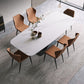 Minimalist Sintered Stone Dining Room Set with Rectangle Top and Black Base Dining Table Set Clearhalo 'Dining Room Sets' 'Dining Tables & Seating' 'dining_room_set' 'furn' 'furn_dining_room_set' 'Furniture' 'furniture_dining_room_set' 'Kitchen & Dining Furniture' 'kitchen&dining_furn' 'kitchen' 3361795