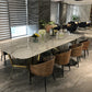 Modern Sintered Stone Dining Room Set with Rectangle Table and Gold Legs Dining Set Clearhalo 'Dining Room Sets' 'Dining Tables & Seating' 'dining_room_set' 'furn' 'furn_dining_room_set' 'Furniture' 'furniture_dining_room_set' 'Kitchen & Dining Furniture' 'kitchen&dining_furn' 'kitchen' 3361843