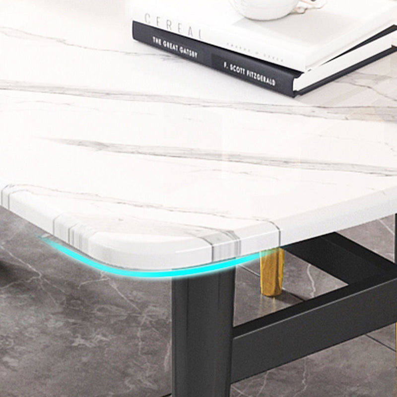 Minimalist Style MDF Top Dining Table Set of Rectangle Shape for Formal Dinette Set Clearhalo 'Dining Room Sets' 'Dining Tables & Seating' 'dining_room_set' 'furn' 'furn_dining_room_set' 'Furniture' 'furniture_dining_room_set' 'Kitchen & Dining Furniture' 'kitchen&dining_furn' 'kitchen' 3361904