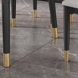 Minimalist Style MDF Top Dining Table Set of Rectangle Shape for Formal Dinette Set Clearhalo 'Dining Room Sets' 'Dining Tables & Seating' 'dining_room_set' 'furn' 'furn_dining_room_set' 'Furniture' 'furniture_dining_room_set' 'Kitchen & Dining Furniture' 'kitchen&dining_furn' 'kitchen' 3361906