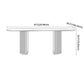 Minimalist White Standard Dining Set Rectangular Kitchen Dining Set with Double Pedestal Base Clearhalo 'Dining Room Sets' 'Dining Tables & Seating' 'dining_room_set' 'furn' 'furn_dining_room_set' 'Furniture' 'furniture_dining_room_set' 'Kitchen & Dining Furniture' 'kitchen&dining_furn' 'kitchen' 3361995