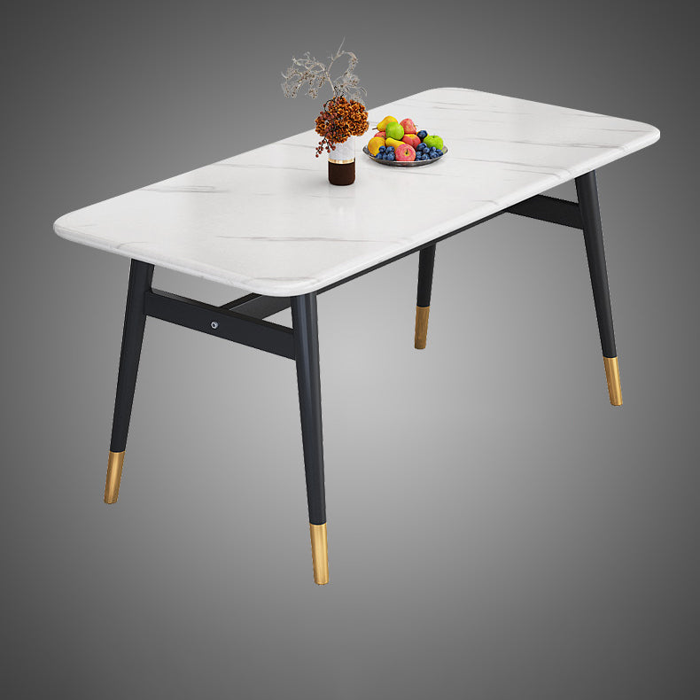 Modern Standard Sintered Stone Top Dining Room Set of Rectangle Shape for Kitchen Table Set Table Only Clearhalo 'Dining Room Sets' 'Dining Tables & Seating' 'dining_room_set' 'furn' 'furn_dining_room_set' 'Furniture' 'furniture_dining_room_set' 'Kitchen & Dining Furniture' 'kitchen&dining_furn' 'kitchen' 3369196