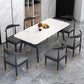 Modern Standard Sintered Stone Top Dining Room Set of Rectangle Shape for Kitchen Table Set Clearhalo 'Dining Room Sets' 'Dining Tables & Seating' 'dining_room_set' 'furn' 'furn_dining_room_set' 'Furniture' 'furniture_dining_room_set' 'Kitchen & Dining Furniture' 'kitchen&dining_furn' 'kitchen' 3369198