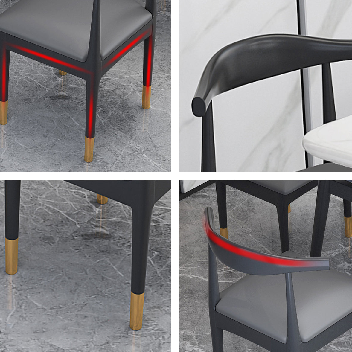 Modern Standard Sintered Stone Top Dining Room Set of Rectangle Shape for Kitchen Table Set Clearhalo 'Dining Room Sets' 'Dining Tables & Seating' 'dining_room_set' 'furn' 'furn_dining_room_set' 'Furniture' 'furniture_dining_room_set' 'Kitchen & Dining Furniture' 'kitchen&dining_furn' 'kitchen' 3369201