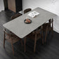 Minimalist Gray Sintered Stone Top Dining Set Rectangle Shape Standard Dining Set for Kitchen Clearhalo 'Dining Room Sets' 'Dining Tables & Seating' 'dining_room_set' 'furn' 'furn_dining_room_set' 'Furniture' 'furniture_dining_room_set' 'Kitchen & Dining Furniture' 'kitchen&dining_furn' 'kitchen' 3369219