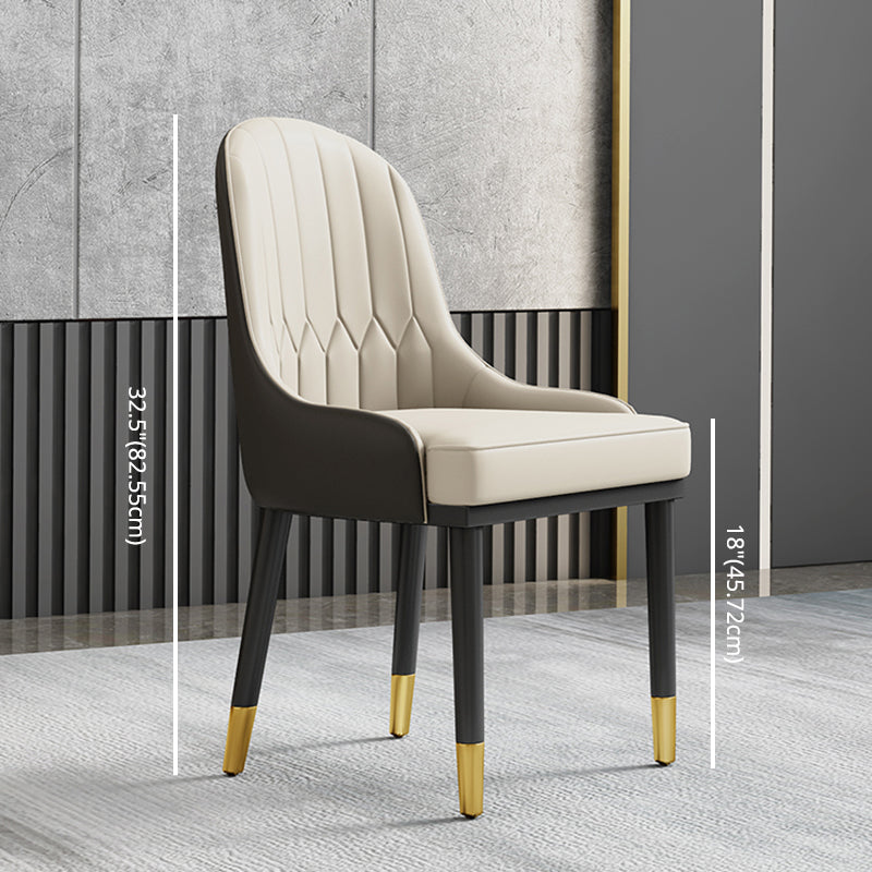 Contemporary Fixed Faux Marble Dining Room Table with 4 Black Metallic Legs Kitchen Dining Set Clearhalo 'Dining Room Sets' 'Dining Tables & Seating' 'dining_room_set' 'furn' 'furn_dining_room_set' 'Furniture' 'furniture_dining_room_set' 'Kitchen & Dining Furniture' 'kitchen&dining_furn' 'kitchen' 3369247