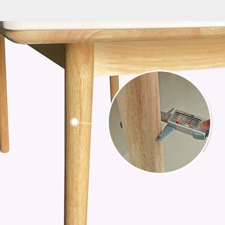 Modern Style Sintered Stone White Dining Set Standard Rectangle Shape Dining Set with 4 Legs Base Clearhalo 'Dining Room Sets' 'Dining Tables & Seating' 'dining_room_set' 'furn' 'furn_dining_room_set' 'Furniture' 'furniture_dining_room_set' 'Kitchen & Dining Furniture' 'kitchen&dining_furn' 'kitchen' 3369260