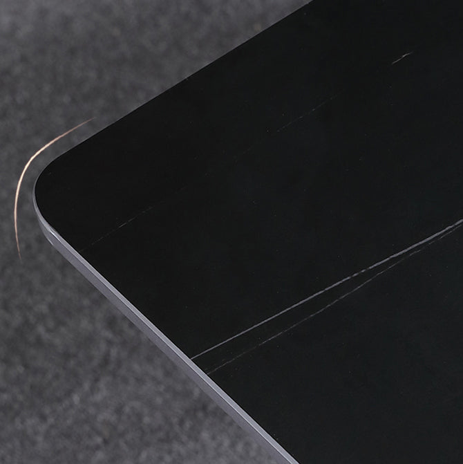 Minimalist Sintered Stone Dining Room Set Fixed Dining Set with Rectangle Table for Home Use Clearhalo 'Dining Room Sets' 'Dining Tables & Seating' 'dining_room_set' 'furn' 'furn_dining_room_set' 'Furniture' 'furniture_dining_room_set' 'Kitchen & Dining Furniture' 'kitchen&dining_furn' 'kitchen' 3369277