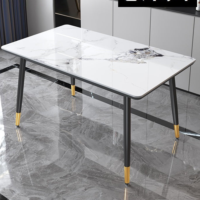 Contemporary Fixed Dining¬†Room¬†Table¬†Set with 4 Legs Base Kitchen Dining Furniture Table Only Clearhalo 'Dining Room Sets' 'Dining Tables & Seating' 'dining_room_set' 'furn' 'furn_dining_room_set' 'Furniture' 'furniture_dining_room_set' 'Kitchen & Dining Furniture' 'kitchen&dining_furn' 'kitchen' 3369313