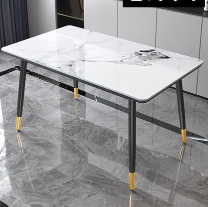 Contemporary Fixed Dining¬†Room¬†Table¬†Set with 4 Legs Base Kitchen Dining Furniture Table Only Clearhalo 'Dining Room Sets' 'Dining Tables & Seating' 'dining_room_set' 'furn' 'furn_dining_room_set' 'Furniture' 'furniture_dining_room_set' 'Kitchen & Dining Furniture' 'kitchen&dining_furn' 'kitchen' 3369313