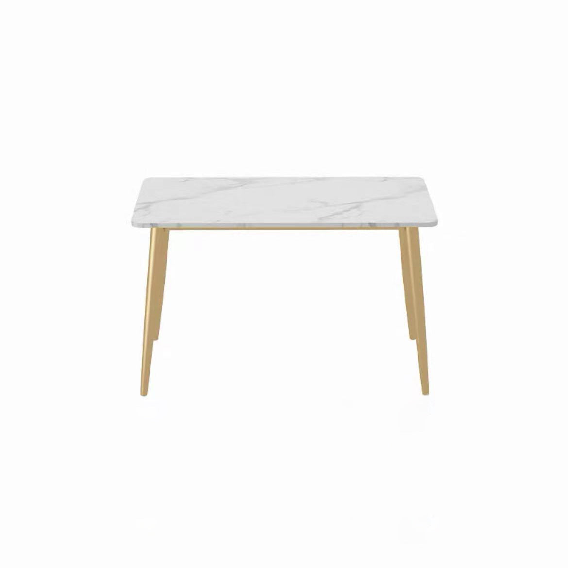 Minimalist Style Rectangular Sintered Stone Dining Set White Standard Dining Set for Kitchen Table Only Clearhalo 'Dining Room Sets' 'Dining Tables & Seating' 'dining_room_set' 'furn' 'furn_dining_room_set' 'Furniture' 'furniture_dining_room_set' 'Kitchen & Dining Furniture' 'kitchen&dining_furn' 'kitchen' 3369383