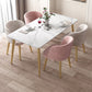 Minimalist Style Rectangular Sintered Stone Dining Set White Standard Dining Set for Kitchen Clearhalo 'Dining Room Sets' 'Dining Tables & Seating' 'dining_room_set' 'furn' 'furn_dining_room_set' 'Furniture' 'furniture_dining_room_set' 'Kitchen & Dining Furniture' 'kitchen&dining_furn' 'kitchen' 3369392