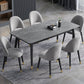 Contemporary Sintered Stone Top Dining Room Set with Rectangle Shape Dining Set for Kitchen Clearhalo 'Dining Room Sets' 'Dining Tables & Seating' 'dining_room_set' 'furn' 'furn_dining_room_set' 'Furniture' 'furniture_dining_room_set' 'Kitchen & Dining Furniture' 'kitchen&dining_furn' 'kitchen' 3369396