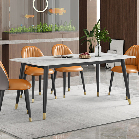 Modern Style Sintered Stone Dining¬†Room¬†Set with Rectangle Shape Dining Table Furniture Clearhalo 'Dining Room Sets' 'Dining Tables & Seating' 'dining_room_set' 'furn' 'furn_dining_room_set' 'Furniture' 'furniture_dining_room_set' 'Kitchen & Dining Furniture' 'kitchen&dining_furn' 'kitchen' 3369434